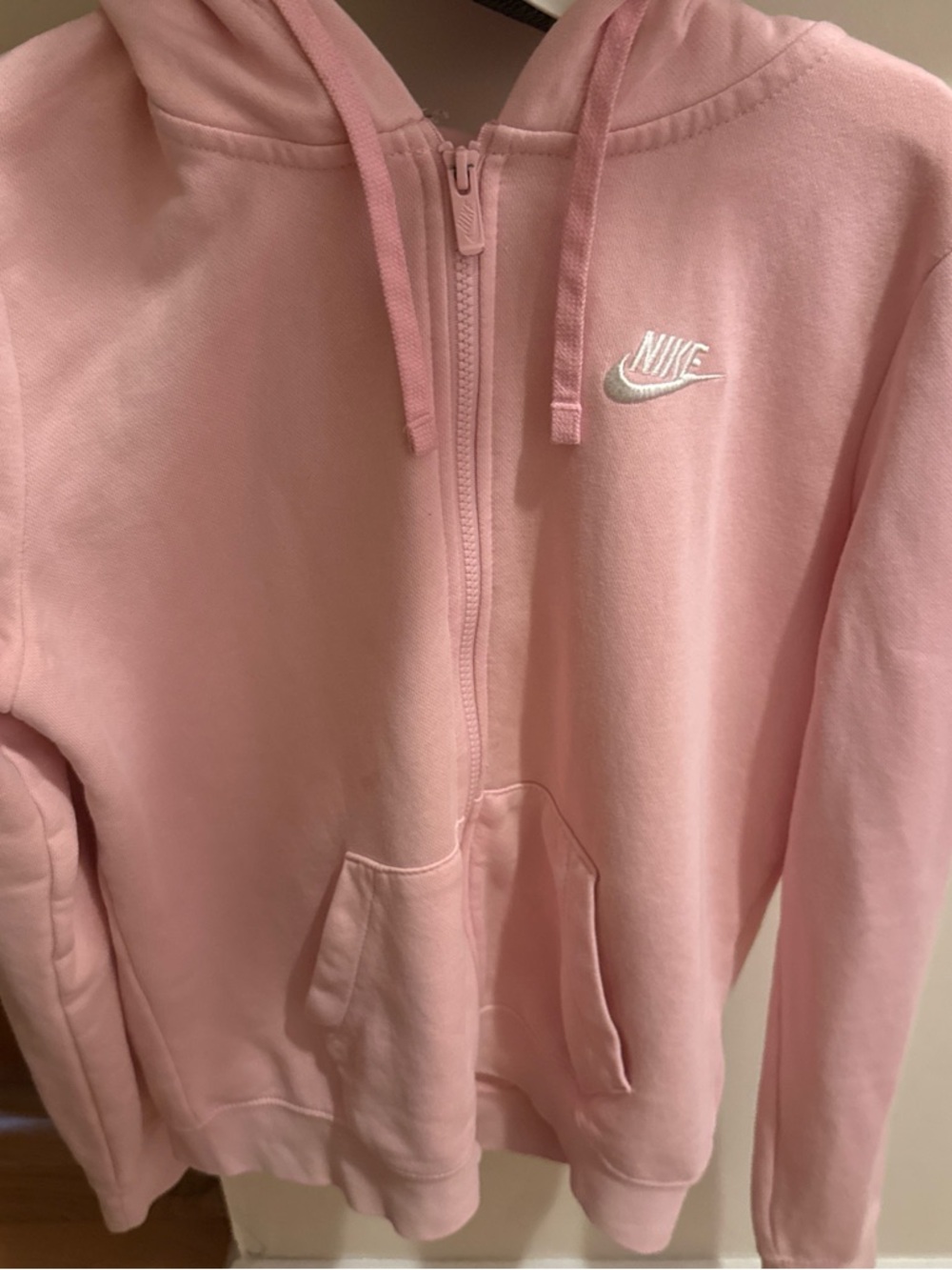 Nike Light Pink Crewneck Sweatshirt with Black Logo